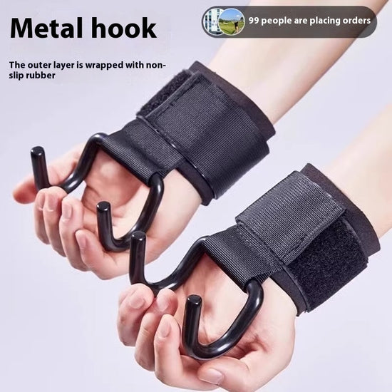 Pull-up Grip Hook Monkey Bars Wrist Guard Sports Fitness Anti-off Hand Aid