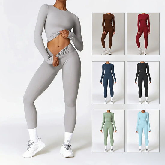 Tight-fitting Brushed Yoga Suit Quick-drying Fitness Clothes